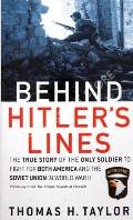 Book cover of Behind Hitler's Lines  by TAYLOR, Thomas H. 
